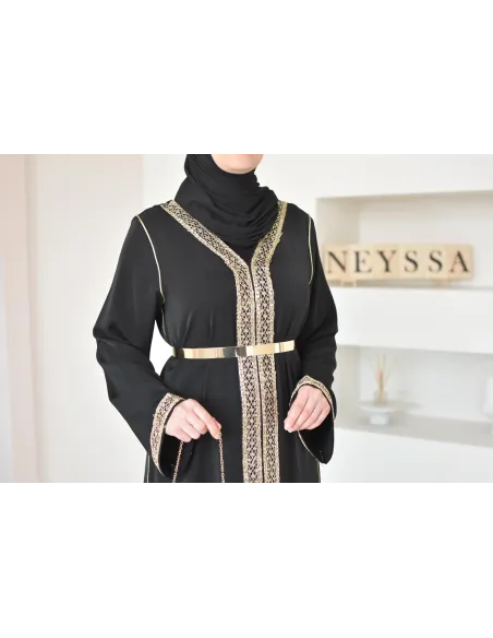 Abaya brodée style caftan pour mère et fille, combo parfait pour l'Aïd, idée cadeau