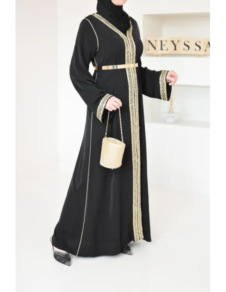 Abaya brodée style caftan pour mère et fille, combo parfait pour l'Aïd, idée cadeau