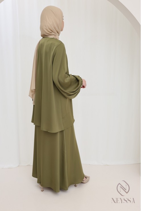 Women's 2-piece set tunic with sfifa and long skirt