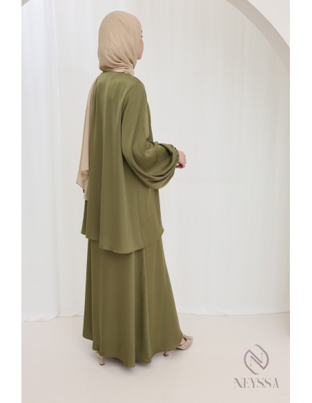 Women's 2-piece set tunic with sfifa and long skirt