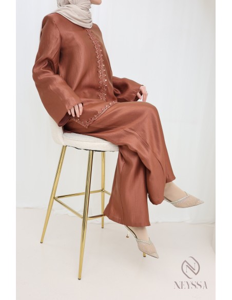 sfifa tunic + pants, caftan style, veiled women's Eid outfit