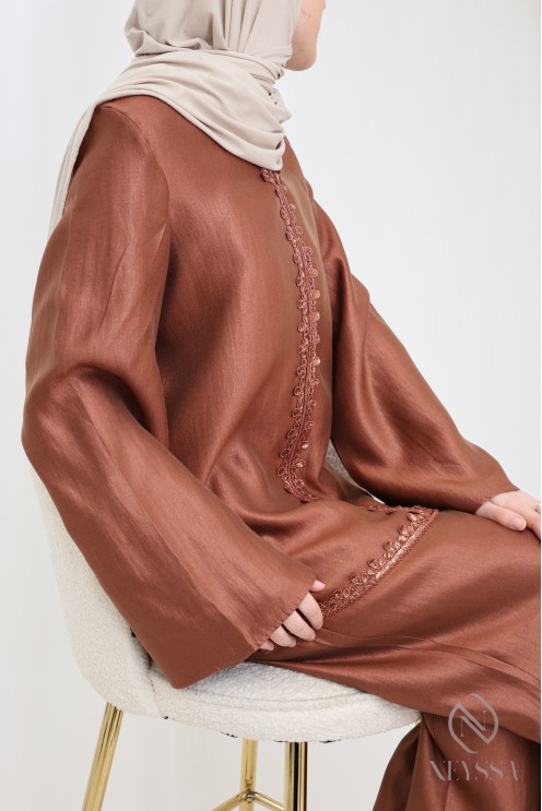 Set aus Sfifa-Tunika + Hose, Eid-Kleidung für verschleierte Frauen