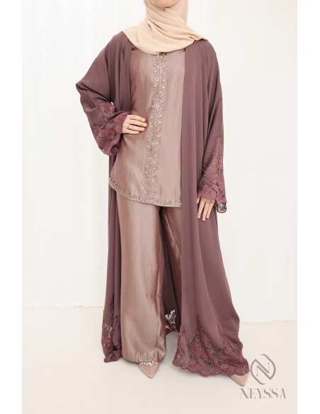 Zweiteiliges Set für Frauen im Kaftan-Stil, Eid-Kleidung für Frauen