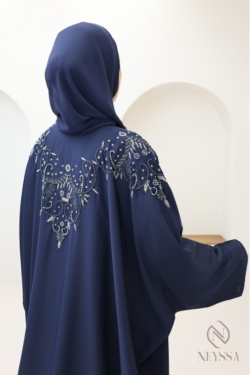 Eid Abaya Dubai Luxus-Kimono mit Perlenstickerei