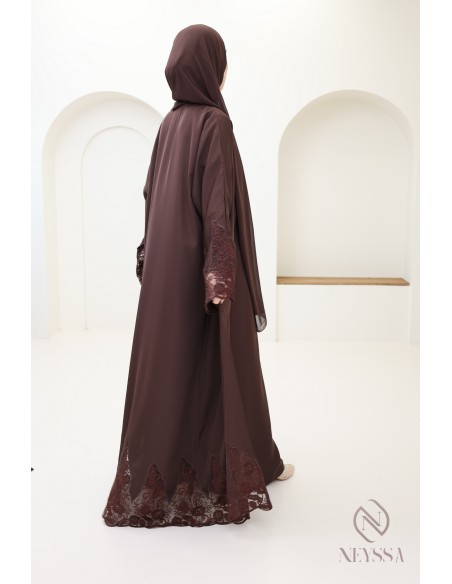 Abaya Dubai für Frauen mit Kimono, Outfit-Idee Luxus Eid