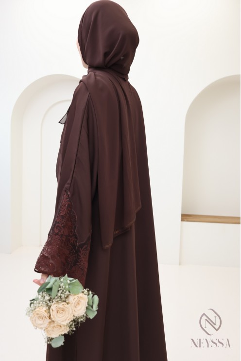 Abaya Dubai für Frauen mit Kimono, Outfit-Idee Luxus Eid