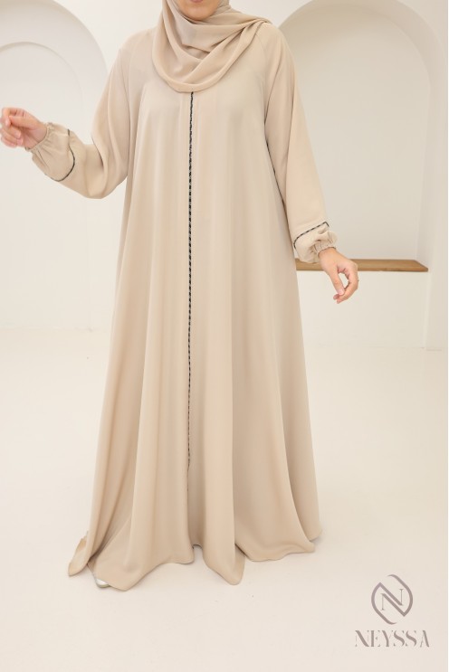 Combo robe mère/fille abaya Dubaï de haute qualité a strass pour l'Aïd