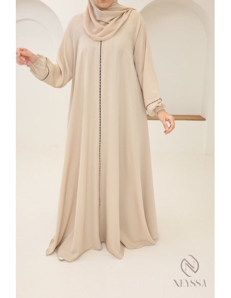 High quality rhinestone Dubai abaya mother/daughter dress combo for Eid