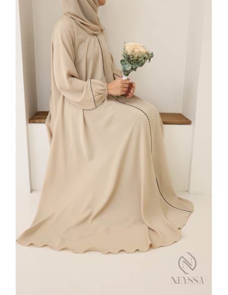 Mutter/Tochter-Kombikleid Abaya Dubai hoher Qualität mit Strasssteinen