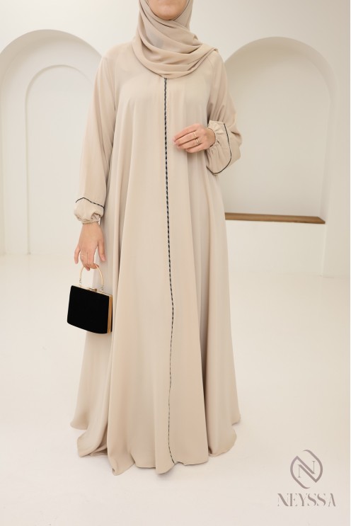 High quality rhinestone Dubai abaya mother/daughter dress combo for Eid