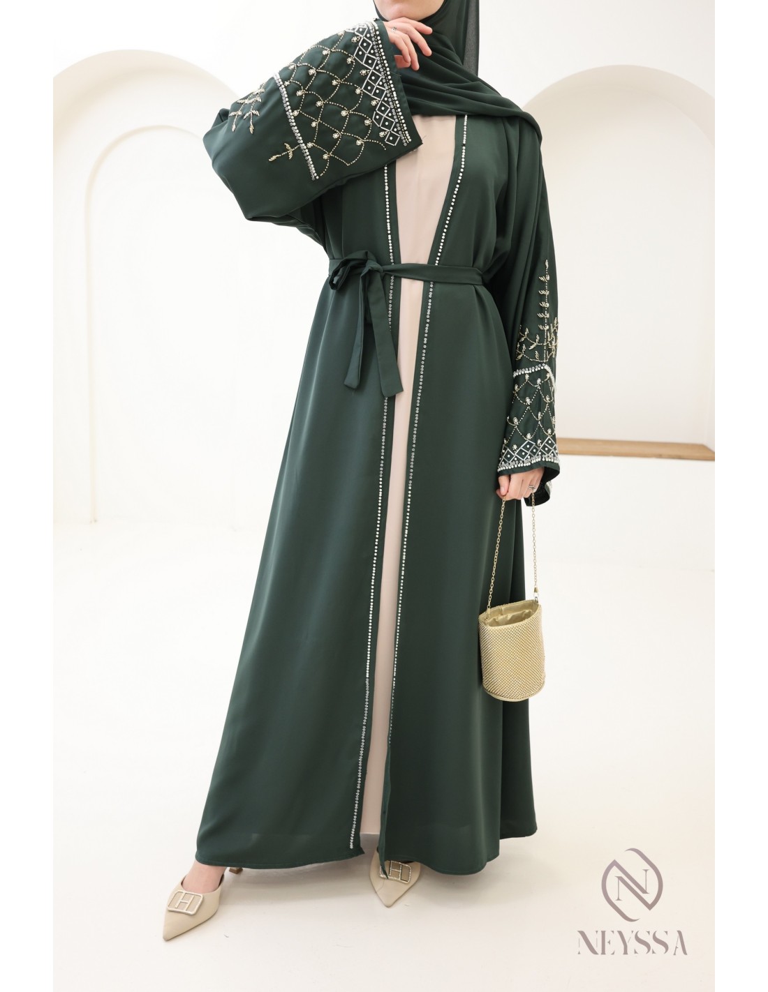 Muslim Women's Middle Eastern New Suit Dubai Abaya