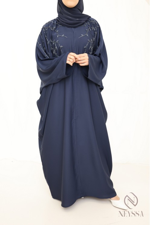 Abaya Dubai Luxus Neyssa Konfektion, mit gestickten Perlen.