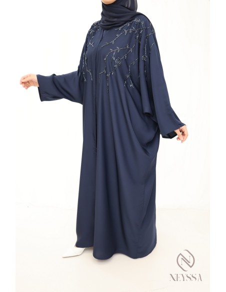 Abaya Dubaï luxe Neyssa confection, with embroidered beads
