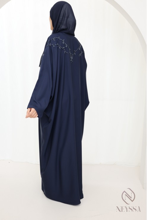 Abaya Dubai Luxus Neyssa Konfektion, mit gestickten Perlen.