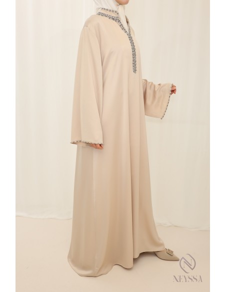 Abaya longue avec sfifa pour femme hijabi tendance pour femme