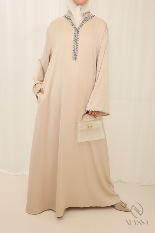 Lange Abaya mit Sfifa für Frauen Hijabi Trend für Frauen