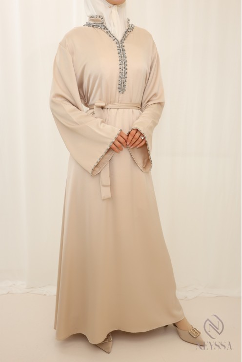 Lange Abaya mit Sfifa für Frauen Hijabi Trend für Frauen