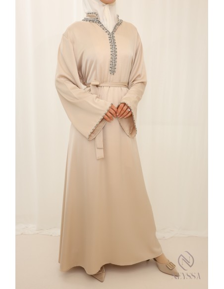 Lange Abaya mit Sfifa für Frauen Hijabi Trend für Frauen