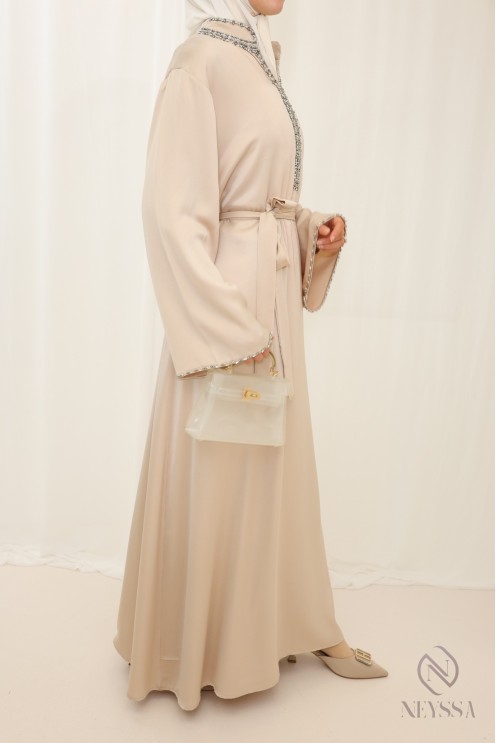 Abaya longue avec sfifa pour femme hijabi tendance pour femme