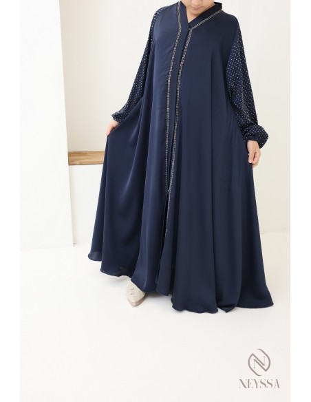 Abaya Dubai Strass für Mädchen: Outfit-Idee für Eid.