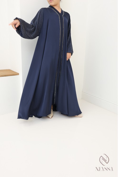 Abaya Dubai Strass für Mädchen: Outfit-Idee für Eid.