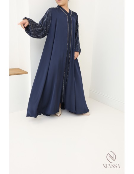 Abaya Dubai Strass für Mädchen: Outfit-Idee für Eid.