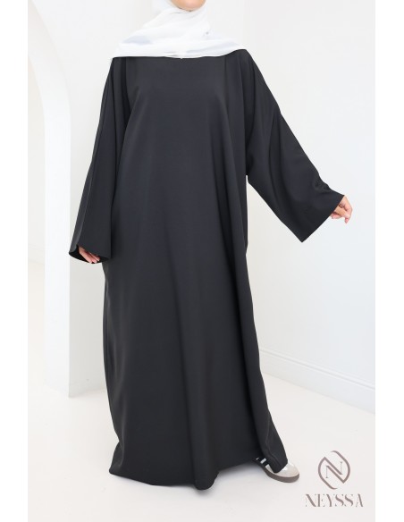 Lange Damenabaya mit Taschen hochwertiger Stoff Hijabi-Schneider