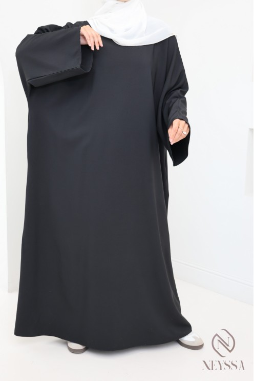 Women's long abaya with pockets high quality fabric hijabi suit