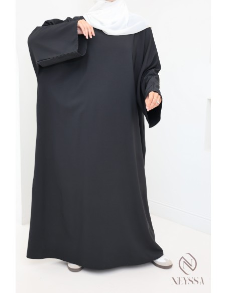 Women's long abaya with pockets high quality fabric hijabi suit
