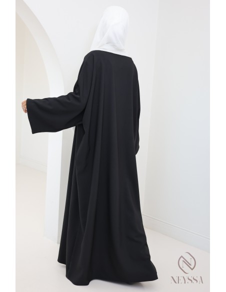 Lange Damenabaya mit Taschen hochwertiger Stoff Hijabi-Schneider