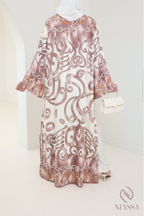 2-piece women's tunic + palazzo set in linen effect for summer