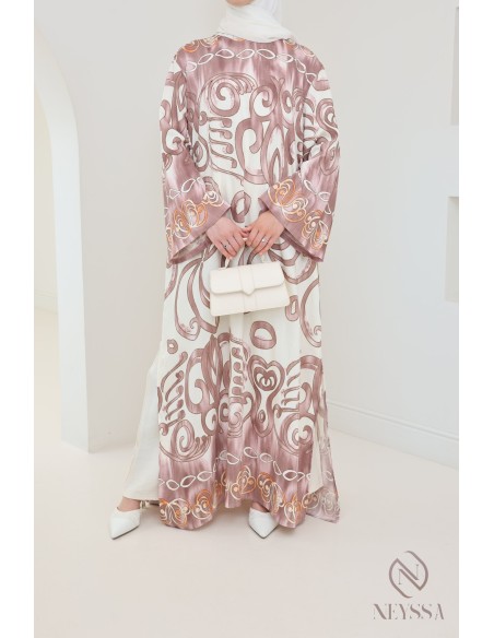 2-piece women's tunic + palazzo set in linen effect for summer