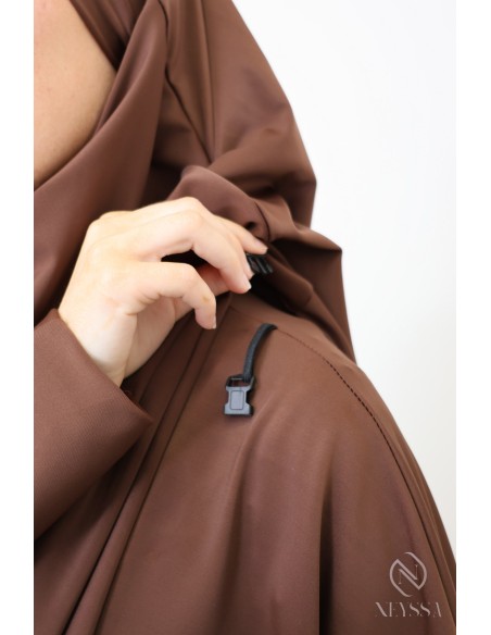 Modest Schokolade Burkini für Frauen Bad Jilbeb mit Khimar