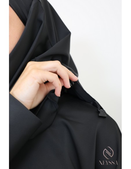 Schwarzes khimar Bad Jilbab für muslimische muslimische Frau