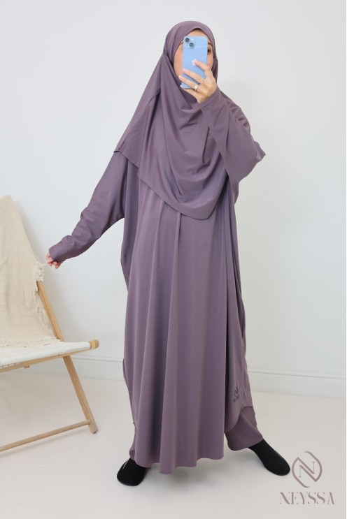 Burkini style Jilbeb de bain khimar, tunique longue, palazzo femme