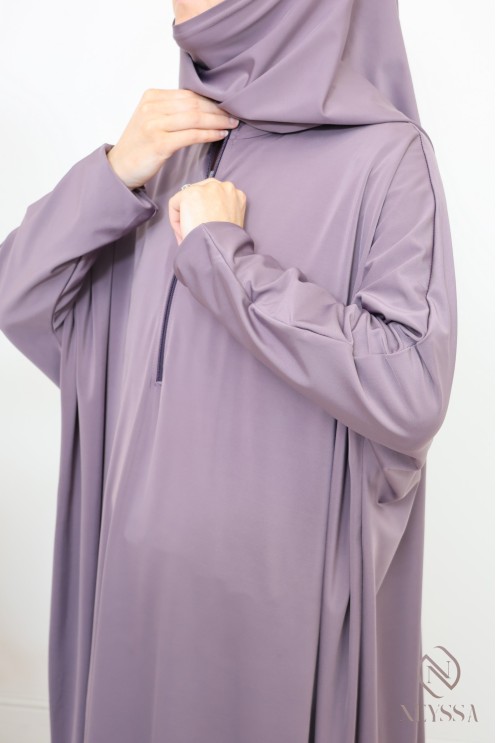 Burkini style Jilbeb khimar bath, long tunic, palazzo woman