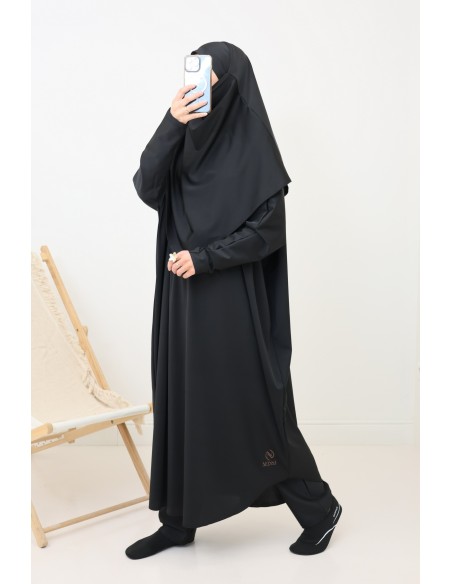 Schwarzes khimar Bad Jilbab für muslimische muslimische Frau