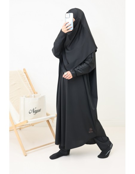 Schwarzes khimar Bad Jilbab für muslimische muslimische Frau