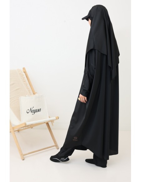 Schwarzes khimar Bad Jilbab für muslimische muslimische Frau