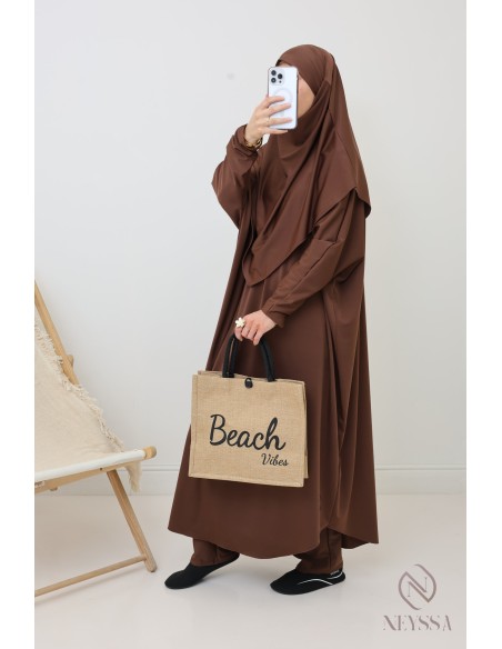 Jilbab de bain marron Neyssa