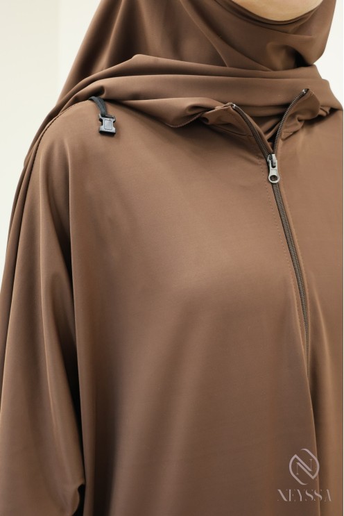 Modest Schokolade Burkini für Frauen Bad Jilbeb mit Khimar