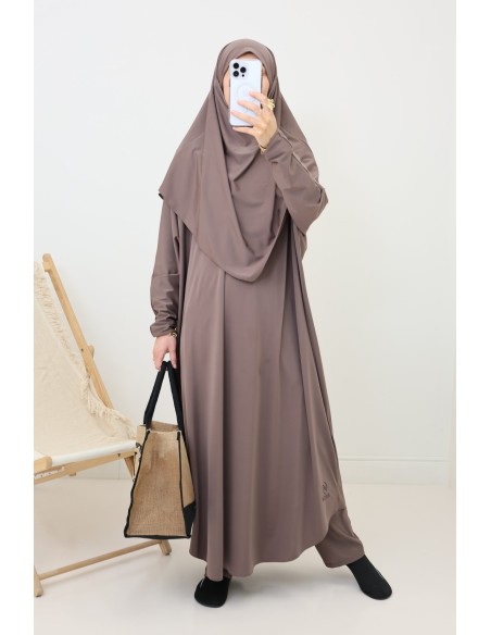 Jilbab de bain neyssa taupe