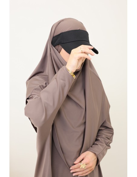 Jilbeb de bain pour femme voilée, tunique longue, palazzo et khimar de bain