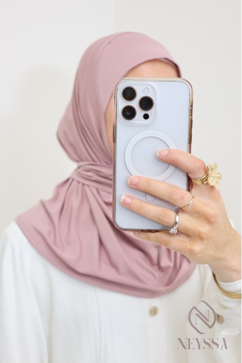 Cagoule hijab à pression femme voilée accessoire sous hijab basique