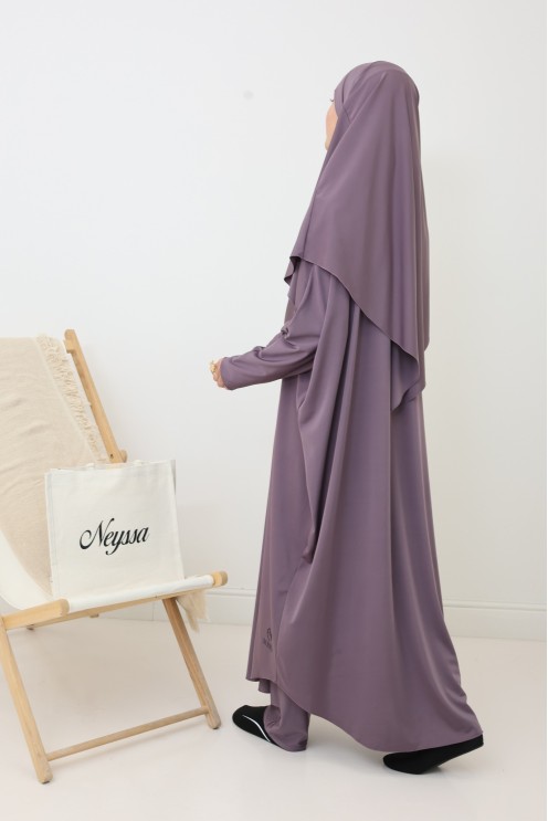 Burkini Stil Jilbeb Khimar Bad, lange Tunika, Palazzo Frau