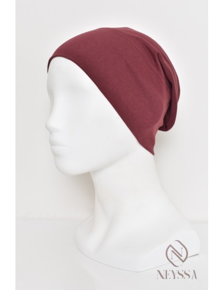 Bandeau bonnet hijab tube fermé en sous hijab pour femme voilée musulmane