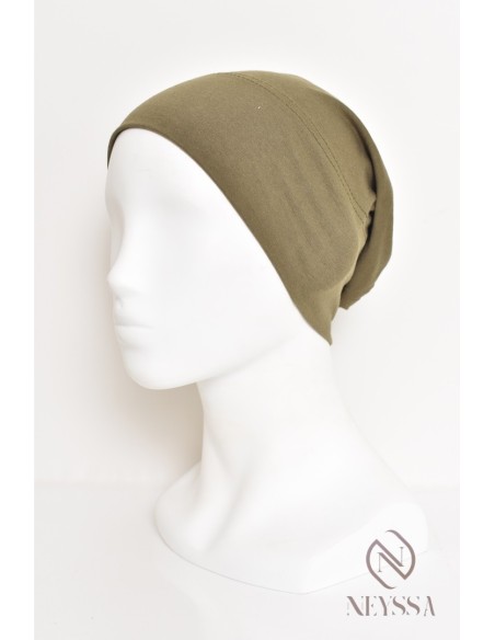 Bonnet fermé sous hijab à fronce, maintien correctement votre hijab