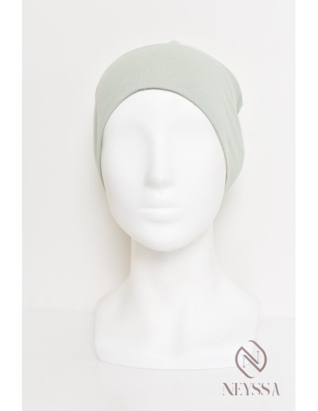 Closed cap under hijab with ruffle, keeps your hijab in place