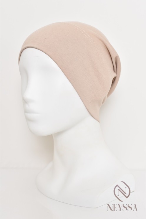 Closed cap under hijab with ruffle, keeps your hijab in place