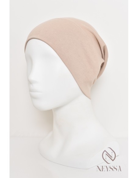 Closed cap under hijab with ruffle, keeps your hijab in place
